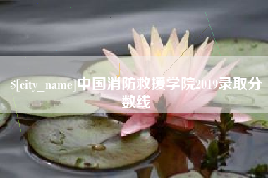 进贤中国消防救援学院2019录取分数线