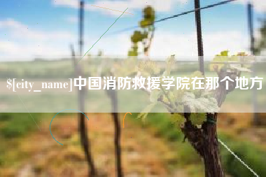 进贤中国消防救援学院在那个地方