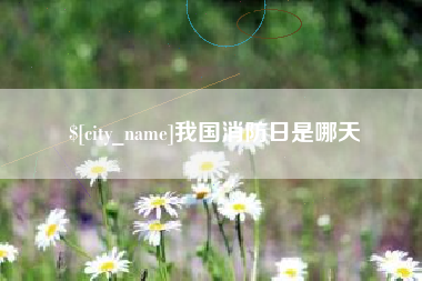 进贤我国消防日是哪天