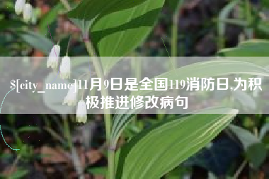 进贤11月9日是全国119消防日,为积极推进修改病句