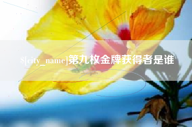 进贤第九枚金牌获得者是谁