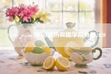 进贤中国消防救援学院分数2020