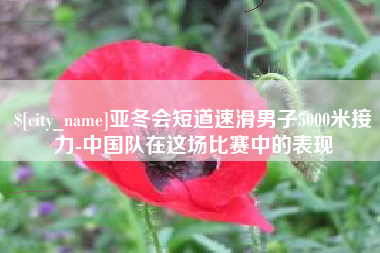 进贤亚冬会短道速滑男子5000米接力-中国队在这场比赛中的表现