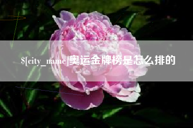 进贤奥运金牌榜是怎么排的