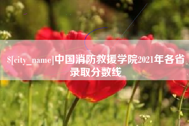 进贤中国消防救援学院2021年各省录取分数线