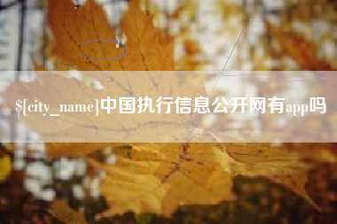进贤中国执行信息公开网有app吗