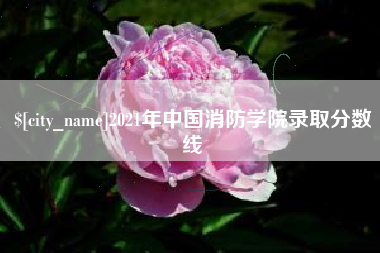 进贤2021年中国消防学院录取分数线