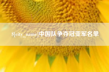 进贤中国队争夺冠亚军名单