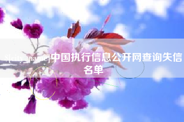 进贤中国执行信息公开网查询失信名单
