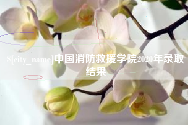 进贤中国消防救援学院2020年录取结果