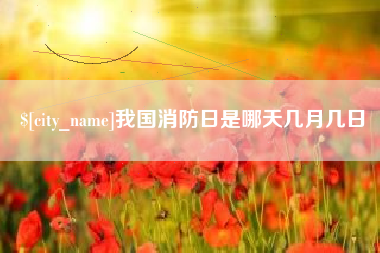进贤我国消防日是哪天几月几日