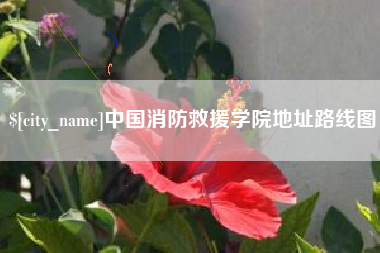 进贤中国消防救援学院地址路线图