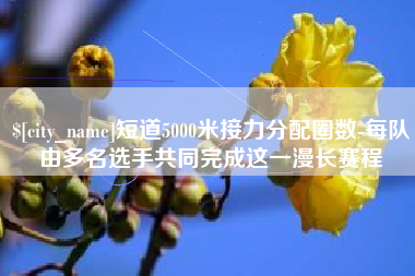 进贤短道5000米接力分配圈数-每队由多名选手共同完成这一漫长赛程