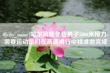 进贤哈尔滨亚冬会男子5000米接力-需要运动员们在高速滑行中精准地完成