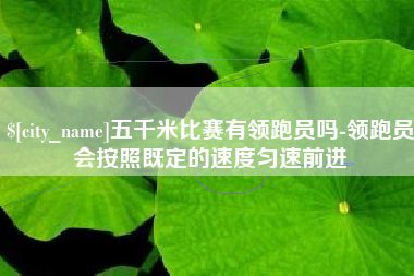 进贤五千米比赛有领跑员吗-领跑员会按照既定的速度匀速前进