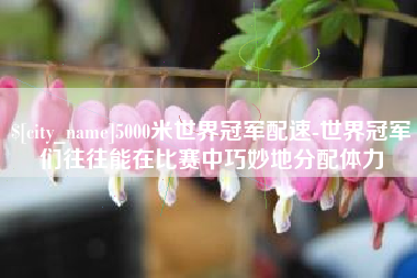 进贤5000米世界冠军配速-世界冠军们往往能在比赛中巧妙地分配体力