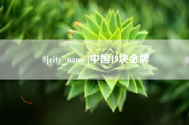 进贤中国19块金牌