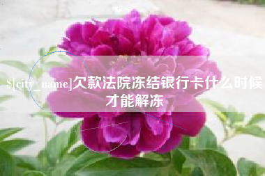 进贤欠款法院冻结银行卡什么时候才能解冻