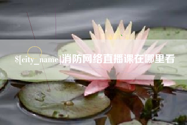 进贤消防网络直播课在哪里看