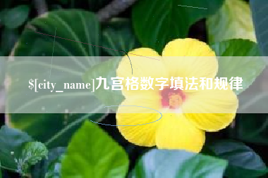 进贤九宫格数字填法和规律
