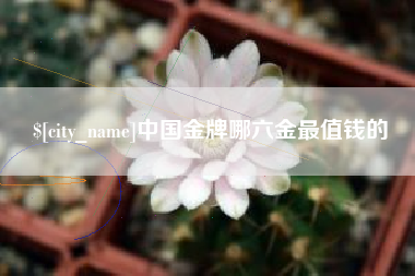 进贤中国金牌哪六金最值钱的