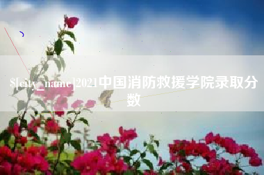 进贤2021中国消防救援学院录取分数