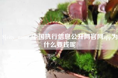 进贤中国执行信息公开网官网app为什么要钱呢
