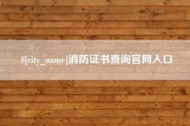 进贤消防证书查询官网入口