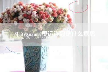 进贤奥运连冠是什么意思